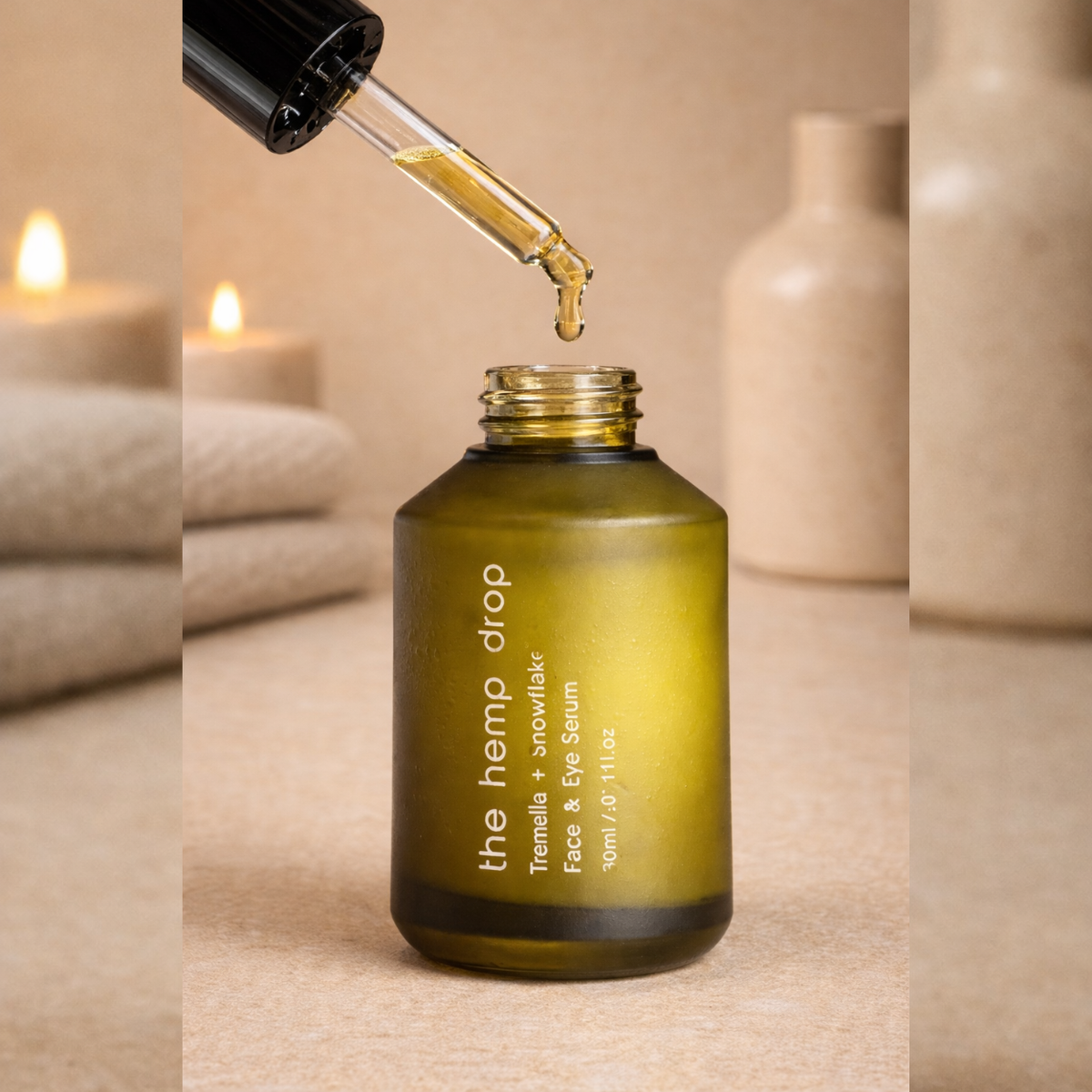 The Hemp Drop Tremella & Snowflake Face & Eye Serum